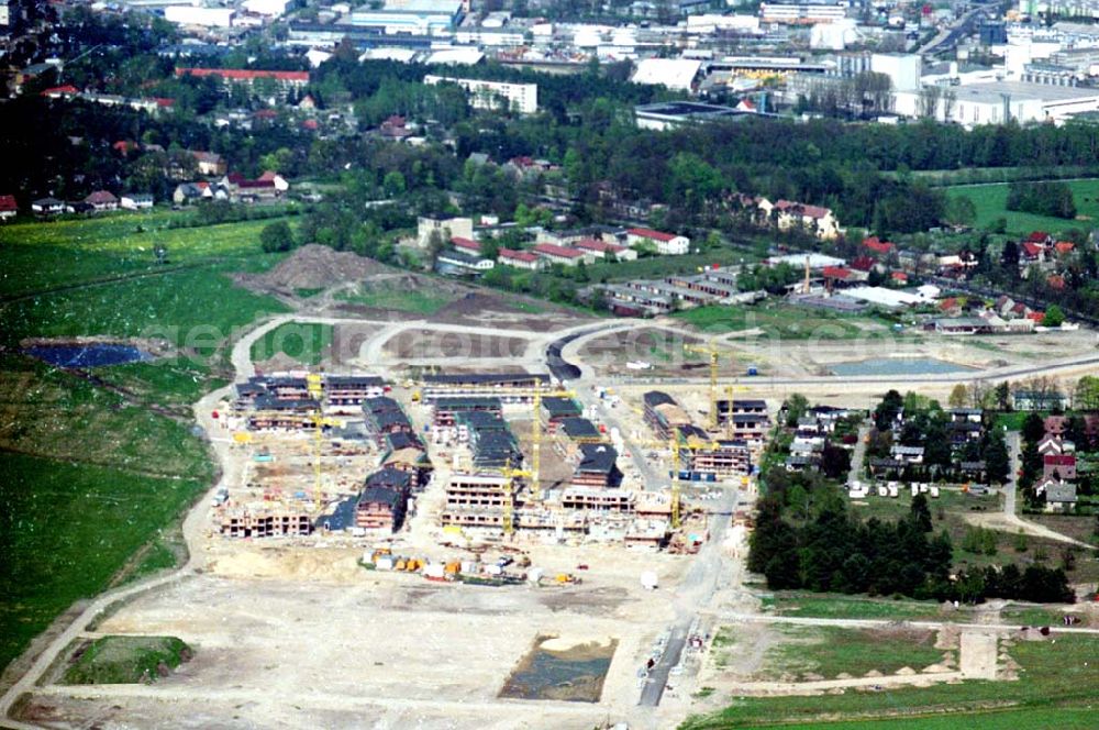 Aerial photograph Brandenburg - 30.04.1995 Wohnungsbau Bergholz-Rehbrücke