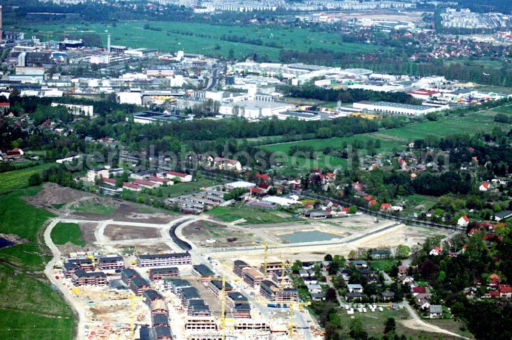 Aerial image Brandenburg - 30.04.1995 Wohnungsbau Bergholz-Rehbrücke