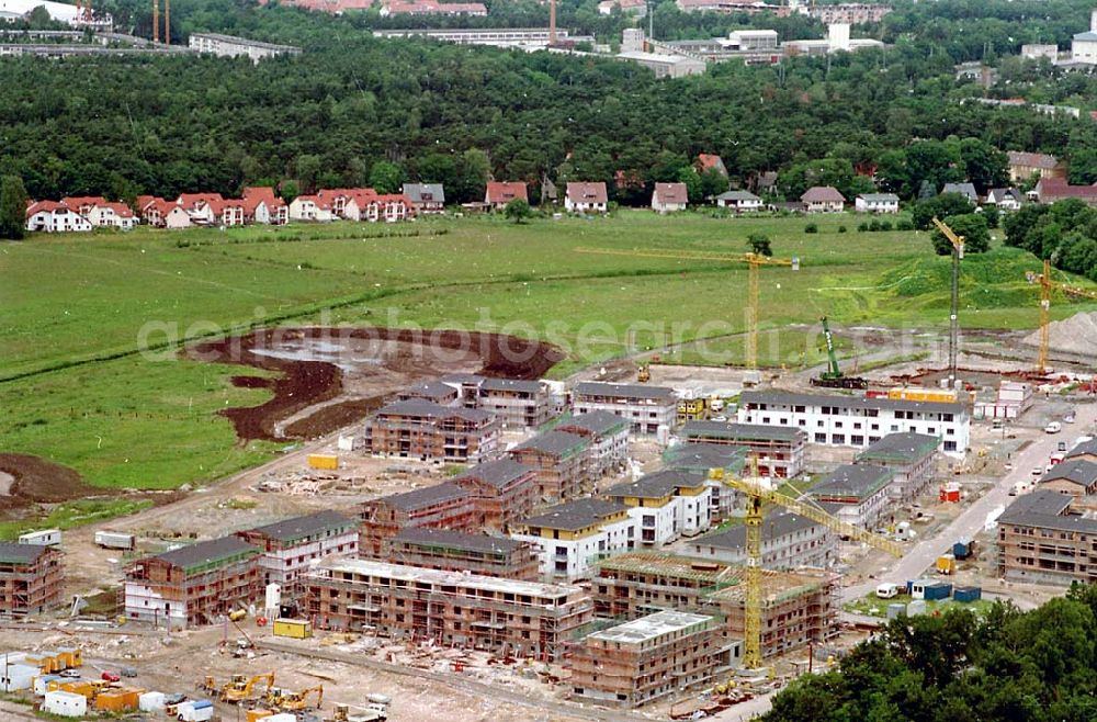 Aerial photograph Bergholz-Rehbrücke - 27.06.1995 Wohnungsbau Bergholz-Rehbrücke