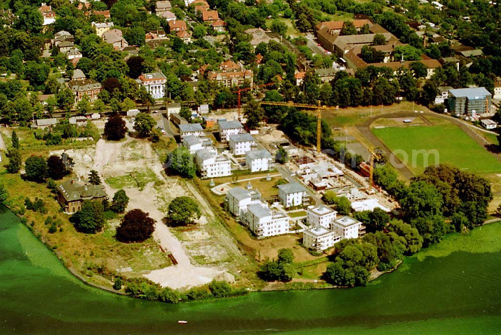 Aerial photograph Glienicke - 06.08.1995 Wohnungsbau am Glienicker Horn