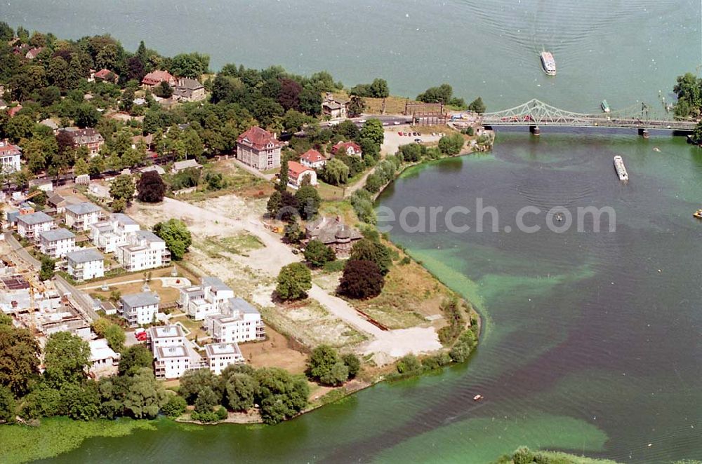 Glienicke from above - 06.08.1995 Wohnungsbau am Glienicker Horn