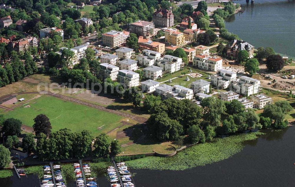 Potsdam - Glienicker Horn from the bird's eye view: Wohnungsbau am Glienicker Horn