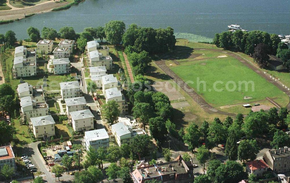 Aerial image Potsdam - Glienicker Horn - Wohnungsbau am Glienicker Horn