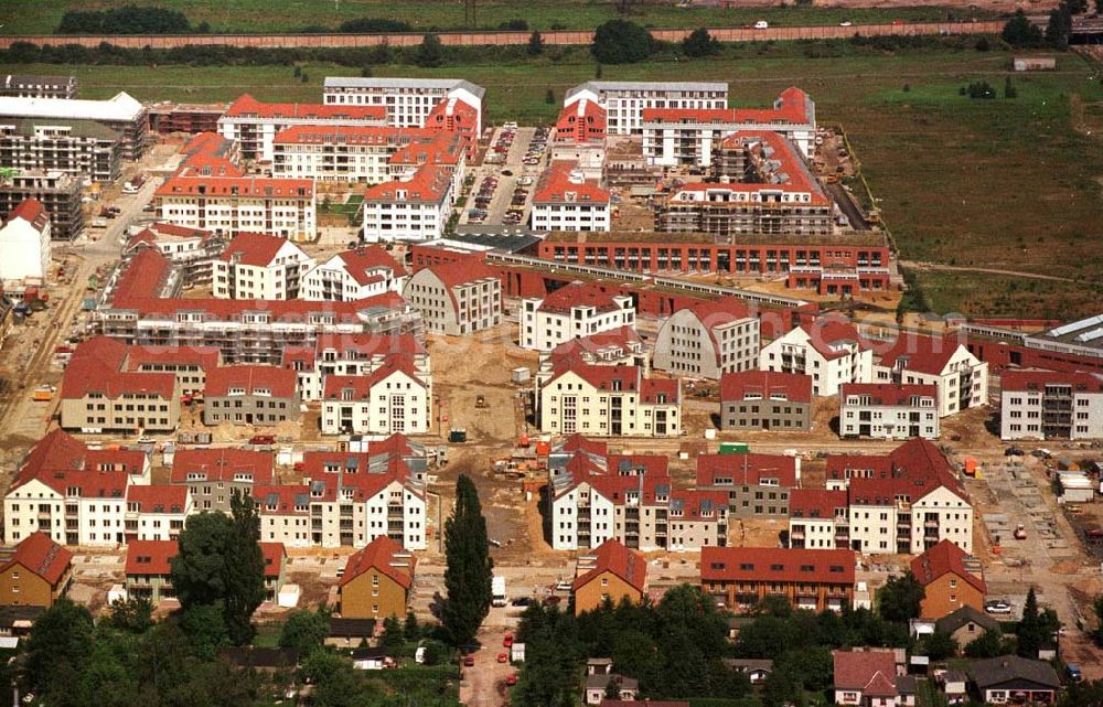 Berlin - Karow-Nord from the bird's eye view: Wohnungsbau in Karow-Nord Negativ ausgegeben