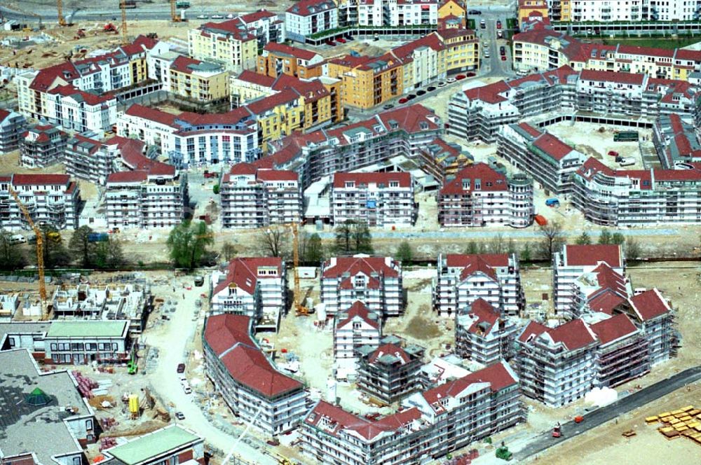 Potsdam from above - 30.04.1995 Wohnungsbau Kirchsteigfeld