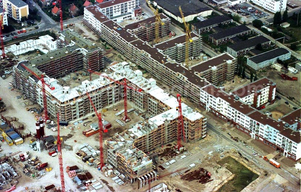 Aerial image Berlin - Wohnungsbau Landsberger Allee / Rhinstraße