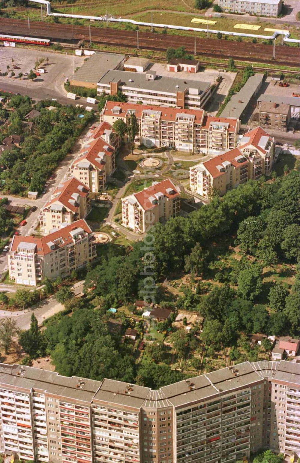 Berlin - Lichtenberg from above - Wohnungsbau an der Seddiner Straße