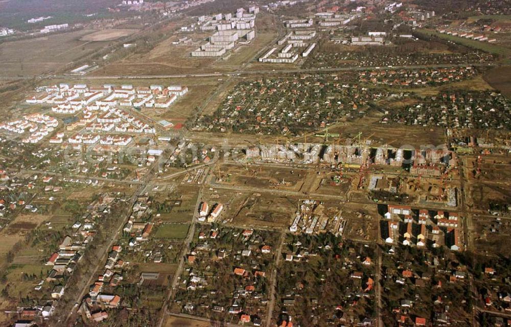 Berlin from the bird's eye view: Wohnungsbau im Wohngebiet Karow - Nord