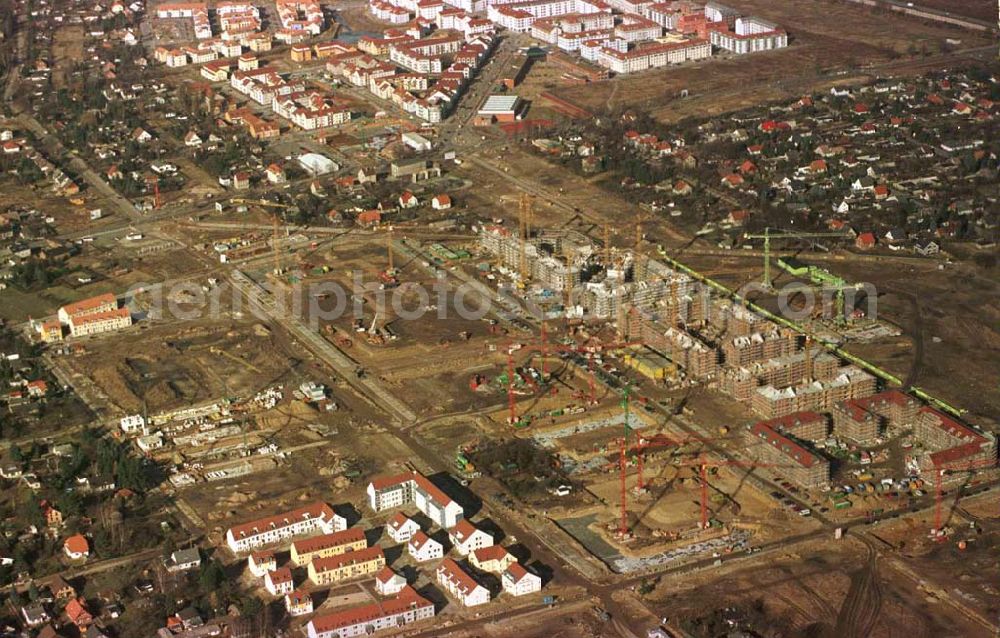 Aerial photograph Berlin - Wohnungsbau im Wohngebiet Karow - Nord