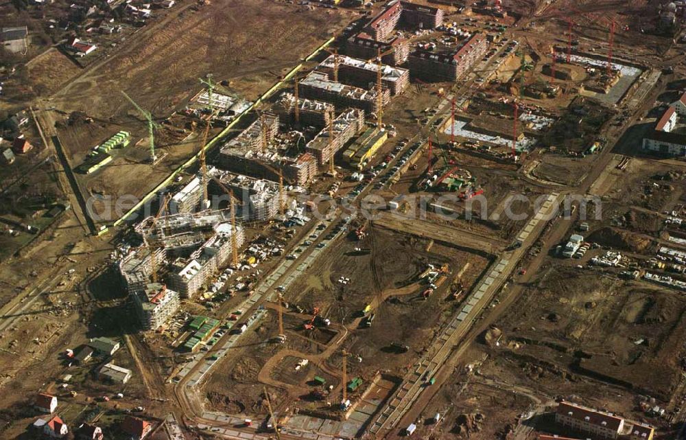 Aerial photograph Berlin - Wohnungsbau im Wohngebiet Karow - Nord