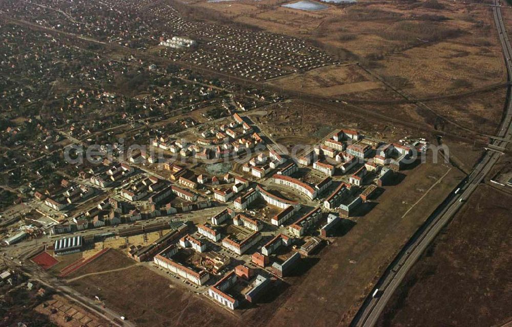 Aerial image Berlin - Wohnungsbau im Wohngebiet Karow - Nord