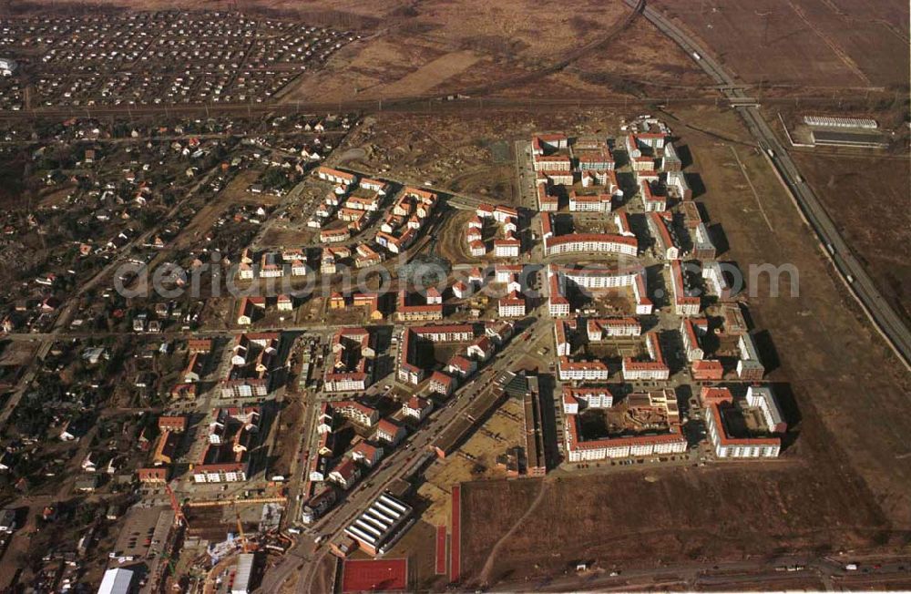 Aerial photograph Berlin - Wohnungsbau im Wohngebiet Karow - Nord