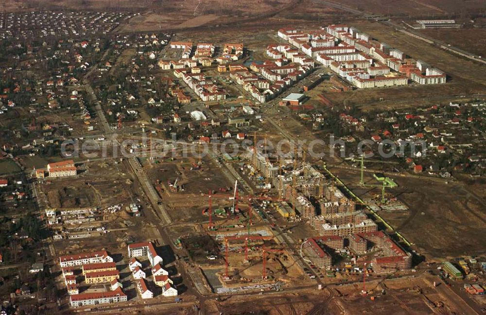 Aerial photograph Berlin - Wohnungsbau im Wohngebiet Karow - Nord