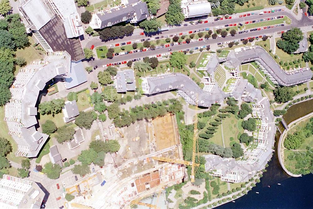 Aerial photograph Berlin - 30.06.1995 Wohnungsbauamt Tegeler Hafen