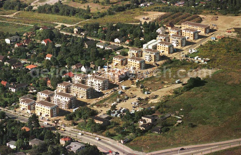 Berlin-Altglienicke from the bird's eye view: Wohnungsneubau