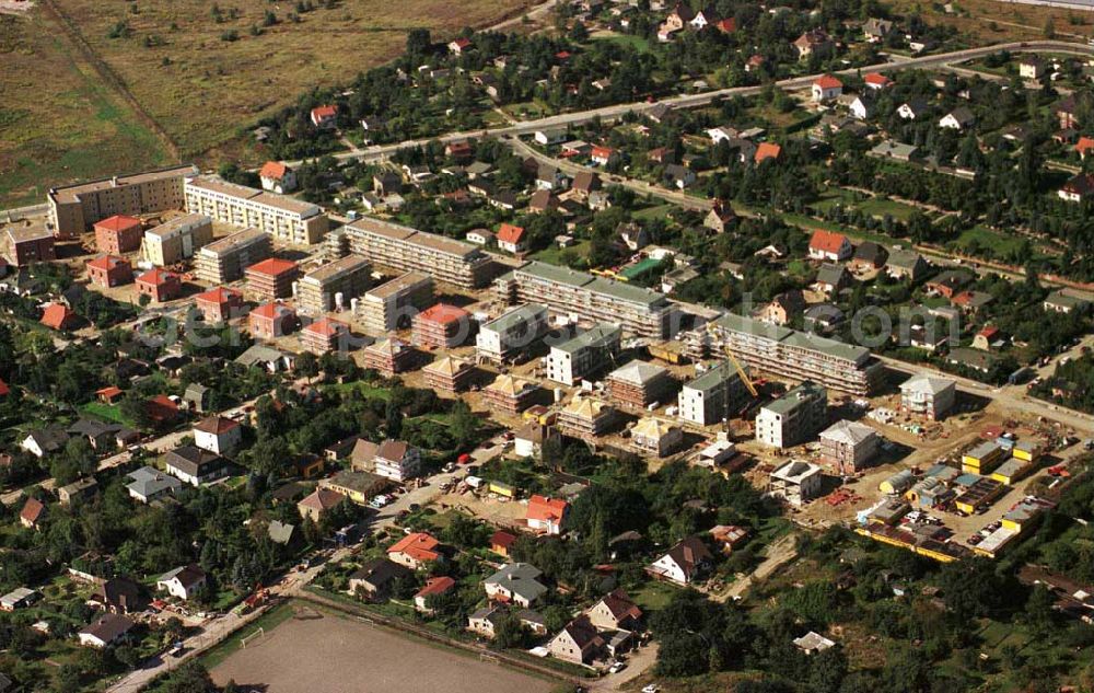 Aerial image Berlin-Altglienicke - Wohnungsneubau