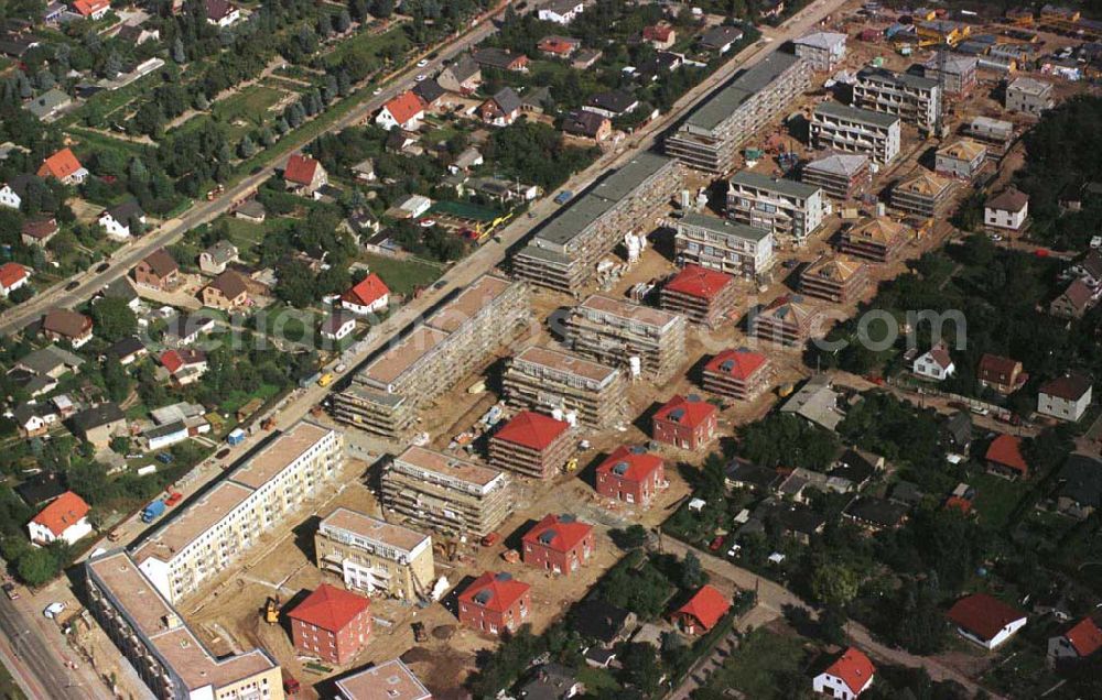 Berlin-Altglienicke from above - Wohnungsneubau in Altglienicke