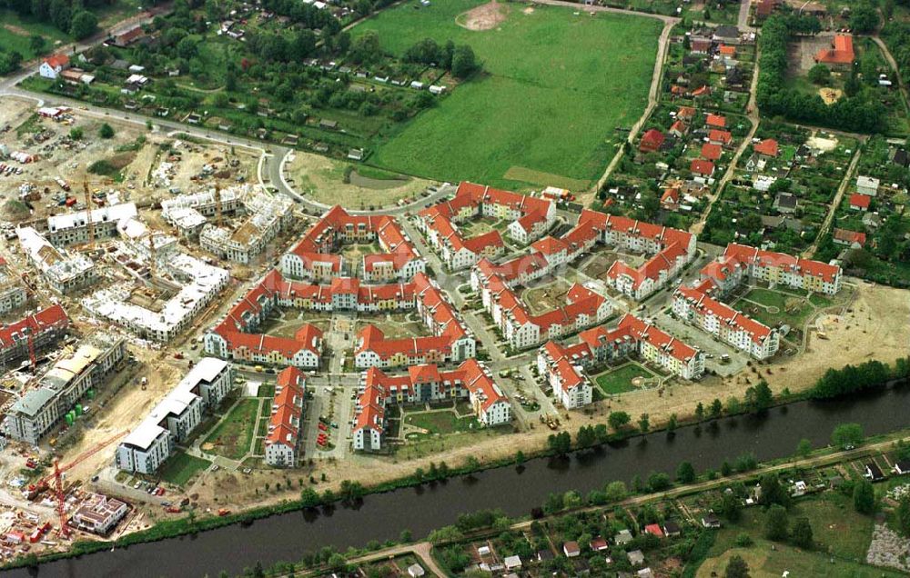 Aerial photograph Hennigsdorf / BRB - Wohnungsneubau bei Hennigsdorf.