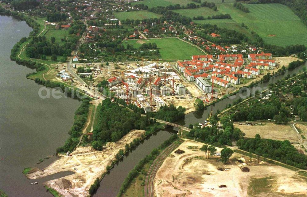 Aerial image Hennigsdorf / BRB - Wohnungsneubau bei Hennigsdorf.