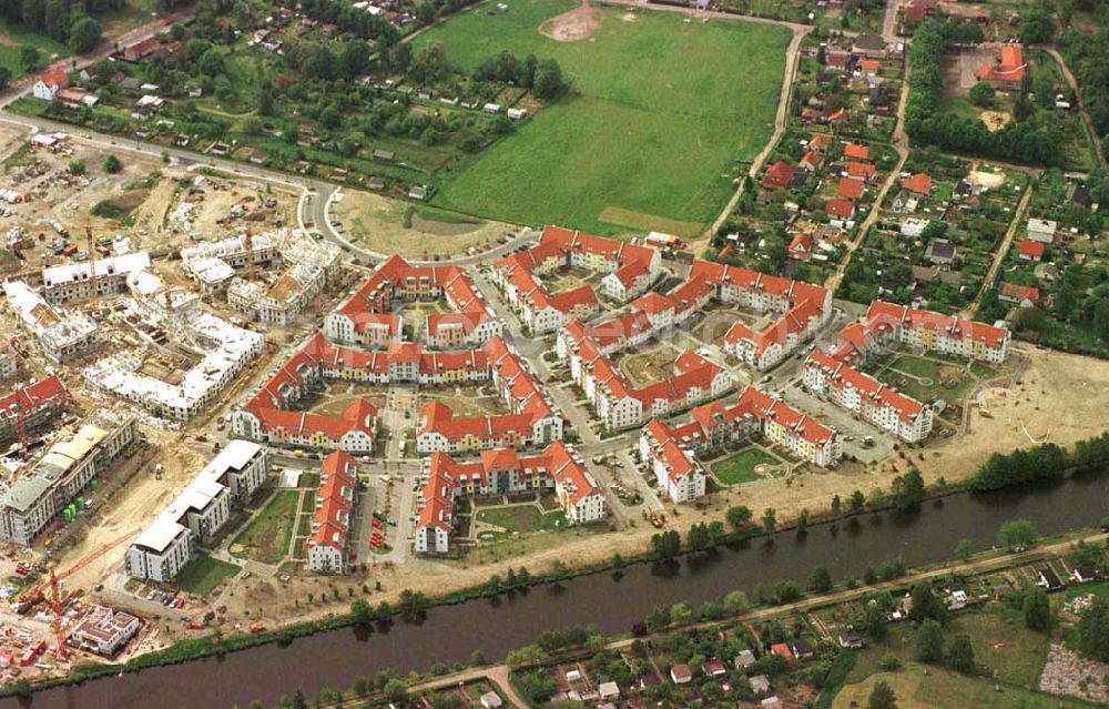 Aerial photograph Hennigsdorf / BRB - Wohnungsneubau bei Hennigsdorf.