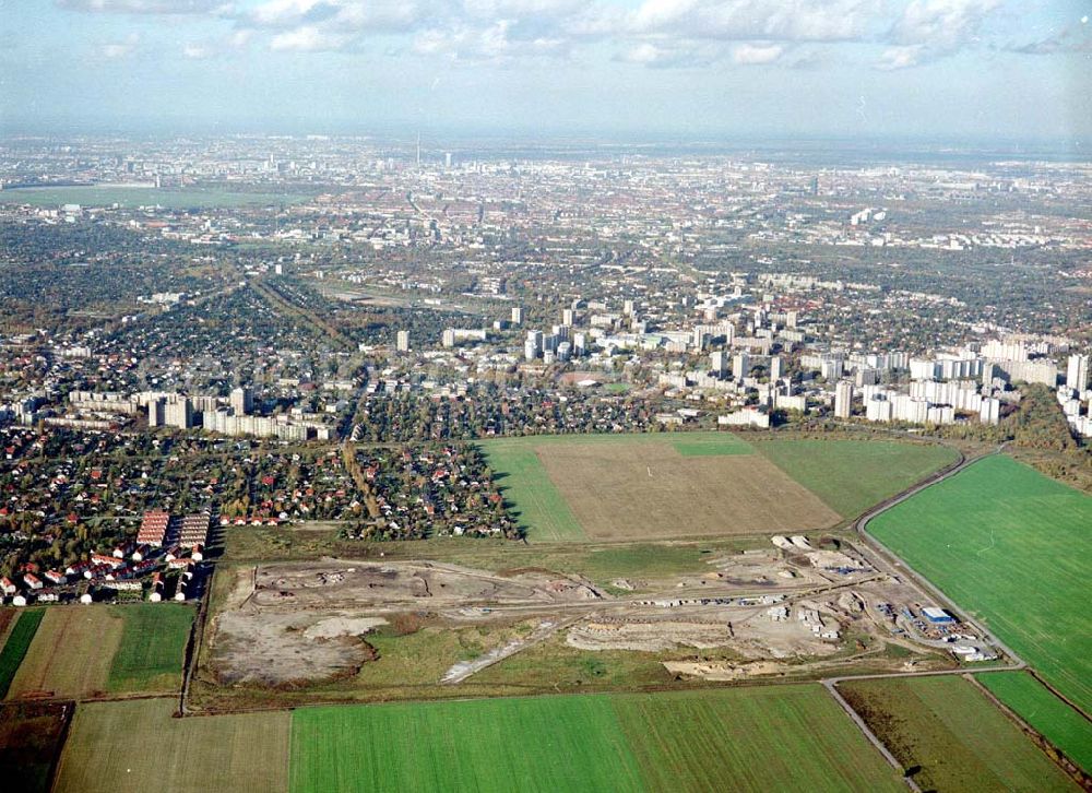 Aerial photograph Berlin - Lichtenrade - Wohnungsneubau bei Lichtenrade.