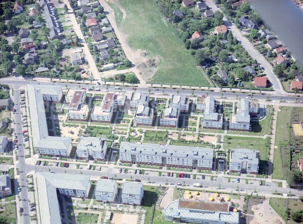 Berlin - Buchholz from above - Wohnungsneubau an der Blankenfelder Straße in Berlin-Buchholz ( Stadtbezirk Berlin-Pankow).