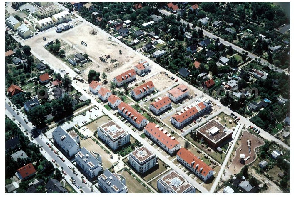 Berlin from the bird's eye view: Wohnungsneubau an der Blankenfelder Straße in Berlin-Buchholz ( Stadtbezirk Berlin-Pankow).