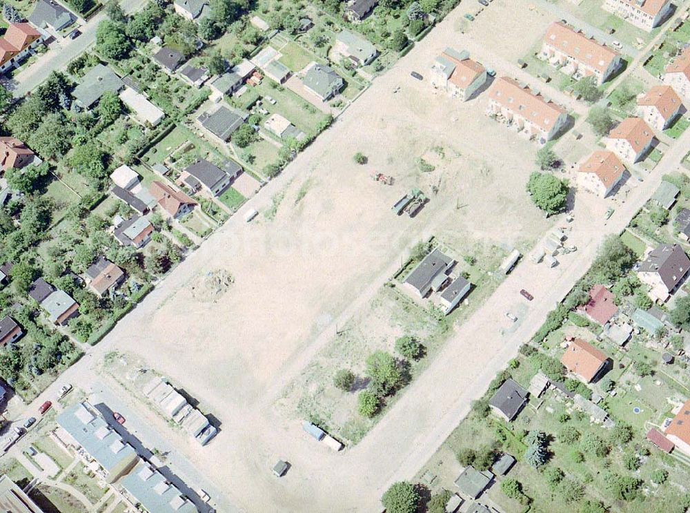 Aerial image Berlin - Wohnungsneubau an der Blankenfelder Straße in Berlin-Buchholz ( Stadtbezirk Berlin-Pankow).