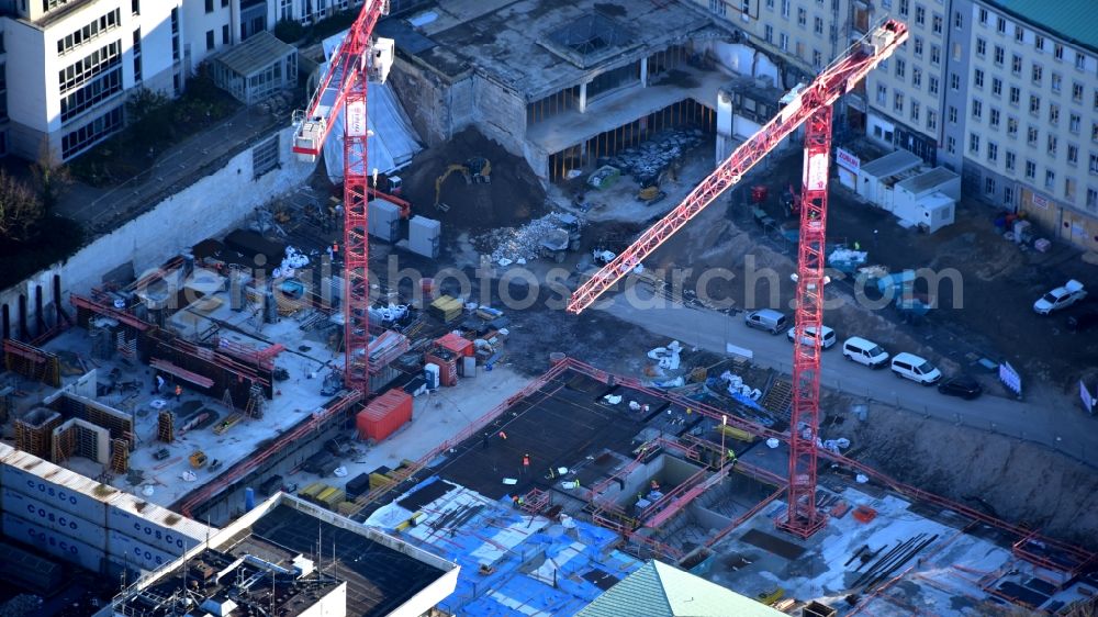 Aerial photograph Bonn - New residential building on the former site Zurichversicherung, formerly Deutscher Herold on Poppelsdorfer Allee in the district Suedstadt in Bonn in the state North Rhine-Westphalia, Germany