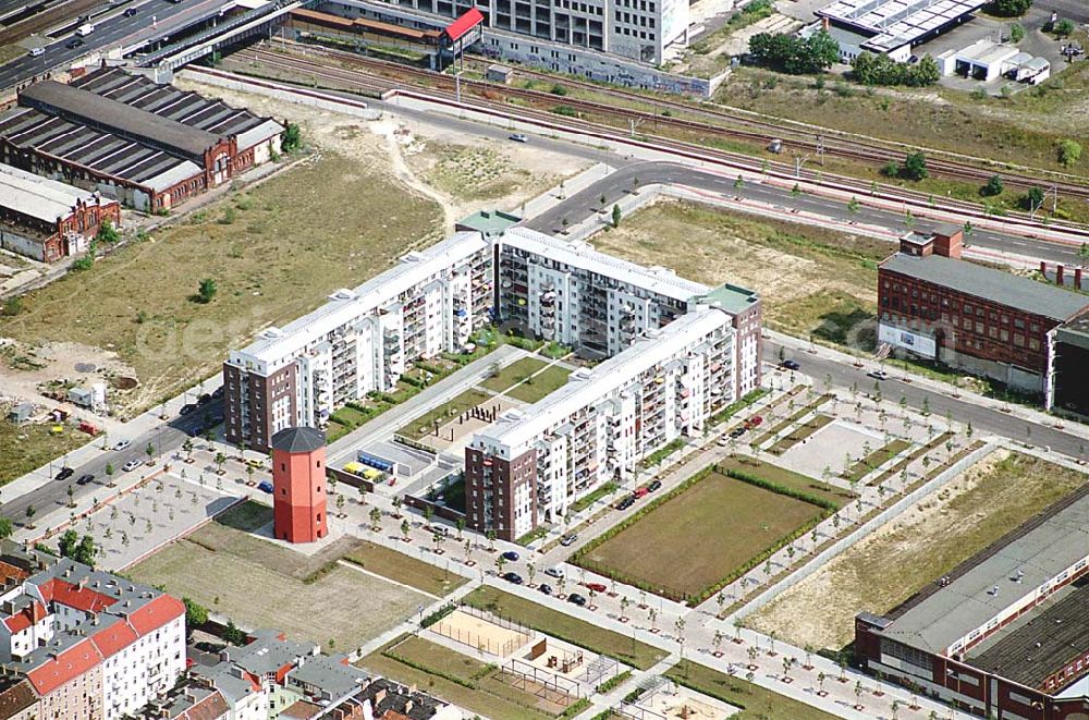 Aerial photograph Berlin- Lichtenberg - Wohnungsneubau in der Eldenaer Str. in Berlin- Lichtenberg.