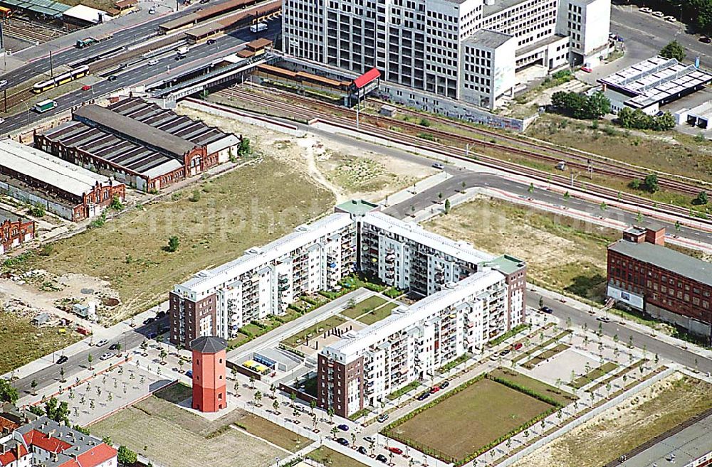 Berlin- Lichtenberg from above - Wohnungsneubau in der Eldenaer Str. in Berlin- Lichtenberg.