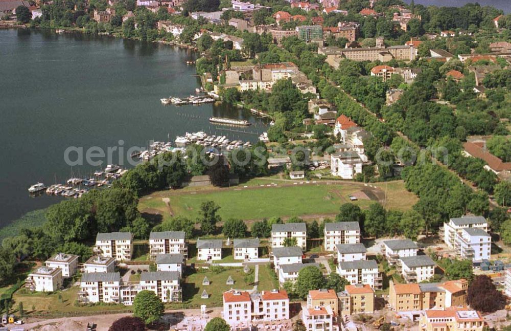 Aerial photograph Potsdam / Glienicker Horn - Wohnungsneubau am Glienicker Horn