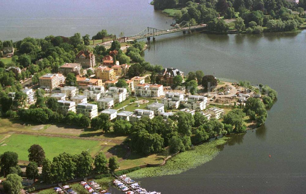 Potsdam / Glienicker Horn from above - Wohnungsneubau am Glienicker Horn