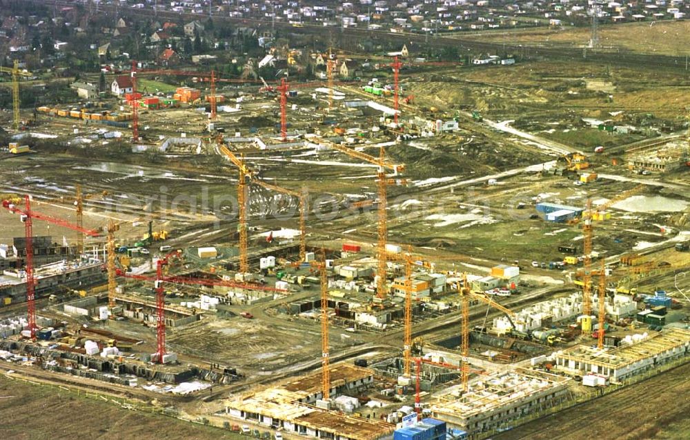 Berlin from above - 14.02.95 Wohnungsneubau in Karow-Nord