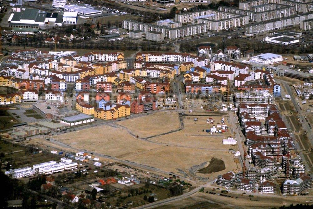 Aerial photograph Potsdam - Drewitz / Kirchsteigfeld - Wohnungsneubau am Kirchsteigfeld in Potsdam