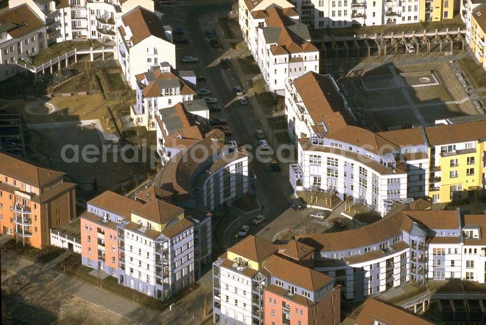 Potsdam - Drewitz / Kirchsteigfeld from the bird's eye view: Wohnungsneubau am Kirchsteigfeld in Potsdam