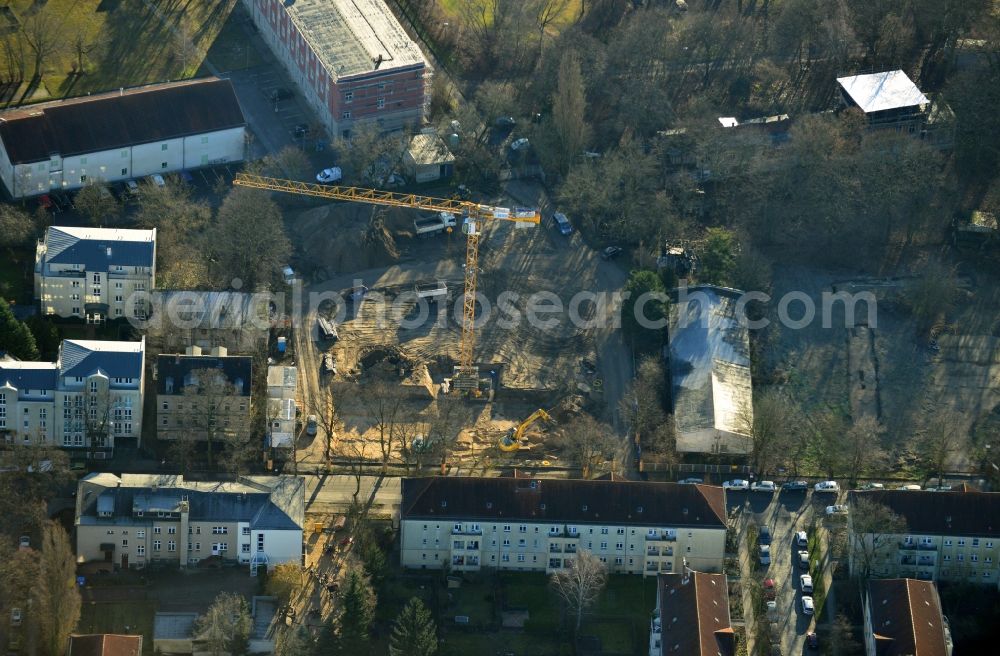 Aerial image Berlin OT Köpenick - View of a new construction of flats in the district of Koepenick in Berlin