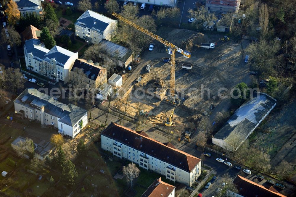 Aerial photograph Berlin OT Köpenick - View of a new construction of flats in the district of Koepenick in Berlin