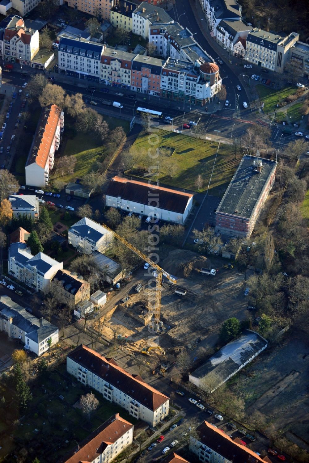 Berlin OT Köpenick from above - View of a new construction of flats in the district of Koepenick in Berlin