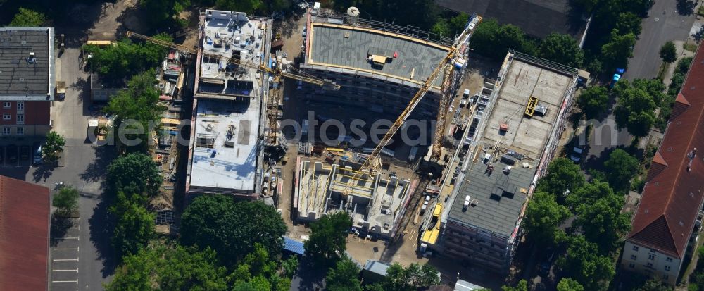 Berlin OT Köpenick from the bird's eye view: View of a new construction of flats in the district of Koepenick in Berlin