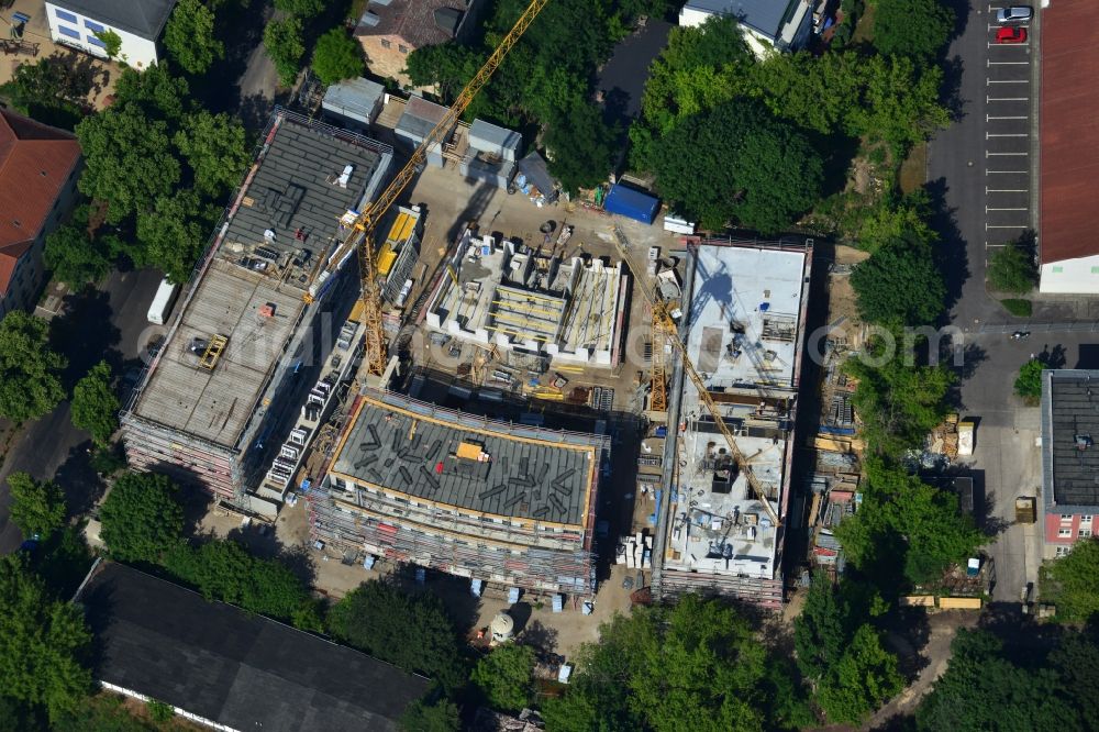 Berlin OT Köpenick from the bird's eye view: View of a new construction of flats in the district of Koepenick in Berlin