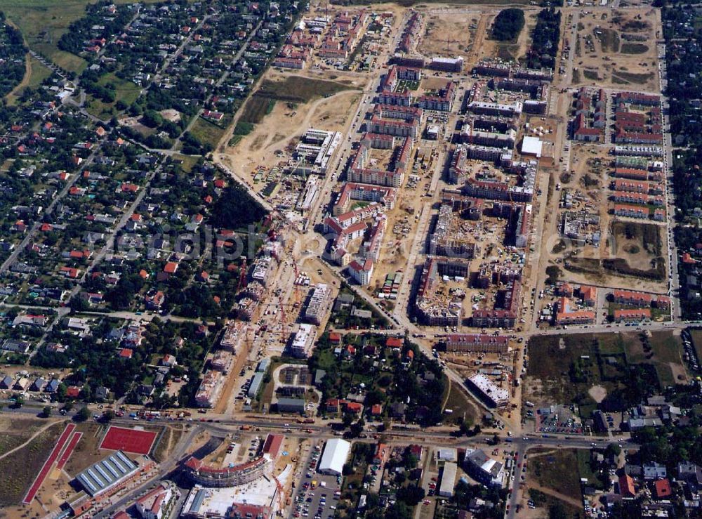 Aerial image Berlin / Karow-Nord - Wohnungsneubau im Wohngebiet Karow-Nord / Abschnitte 1 bis 3.