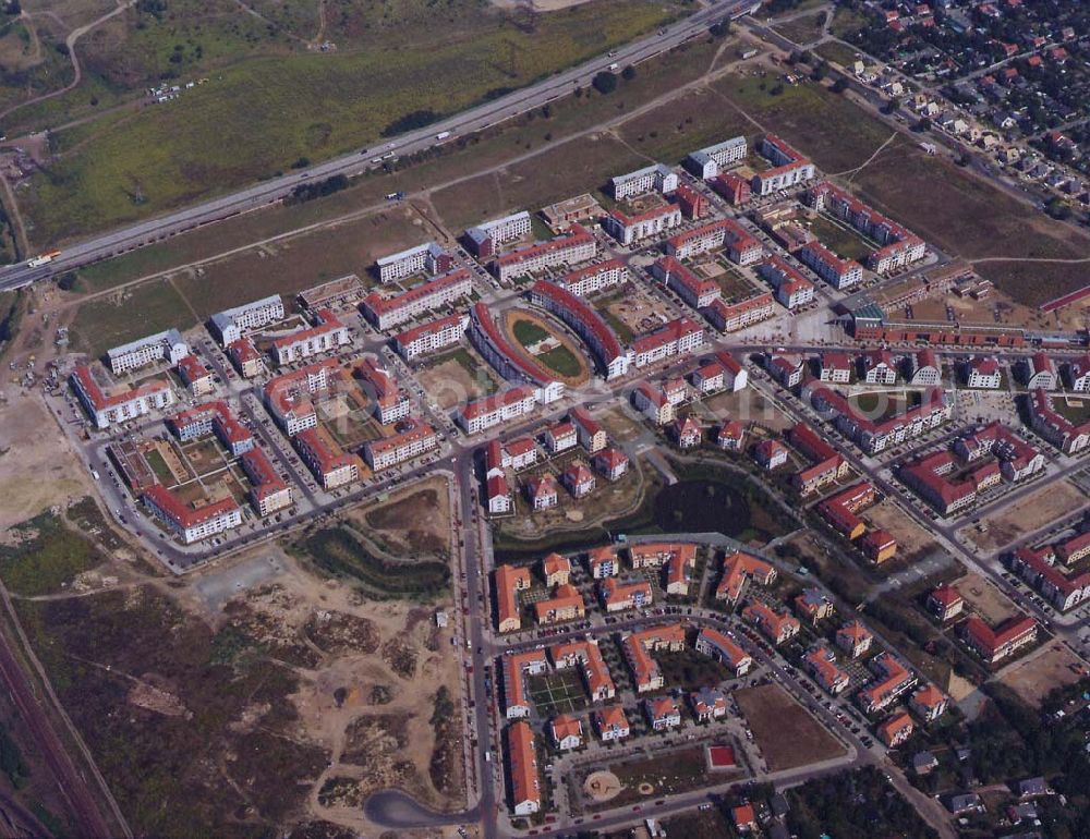 Aerial photograph Berlin / Karow-Nord - Wohnungsneubau im Wohngebiet Karow-Nord / Abschnitte 1 bis 3.