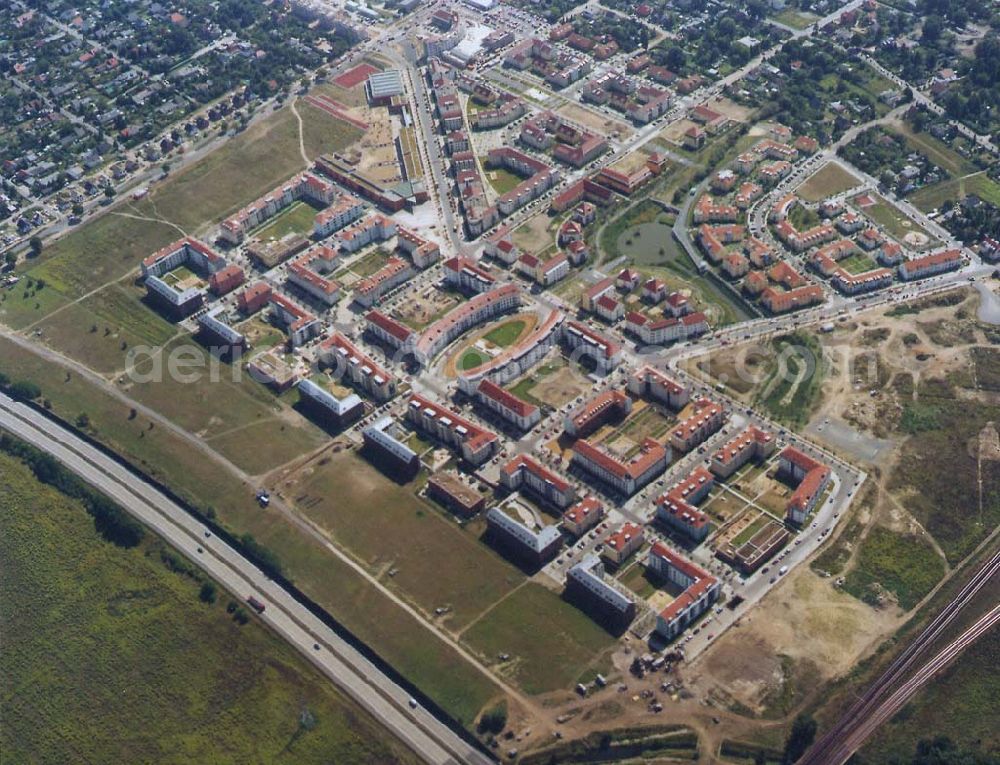 Berlin / Karow-Nord from the bird's eye view: Wohnungsneubau im Wohngebiet Karow-Nord / Abschnitte 1 bis 3.