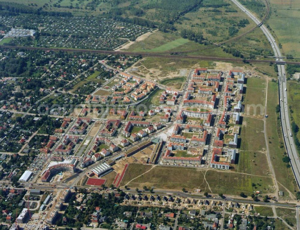 Berlin / Karow-Nord from the bird's eye view: Wohnungsneubau im Wohngebiet Karow-Nord / Abschnitte 1 bis 3.