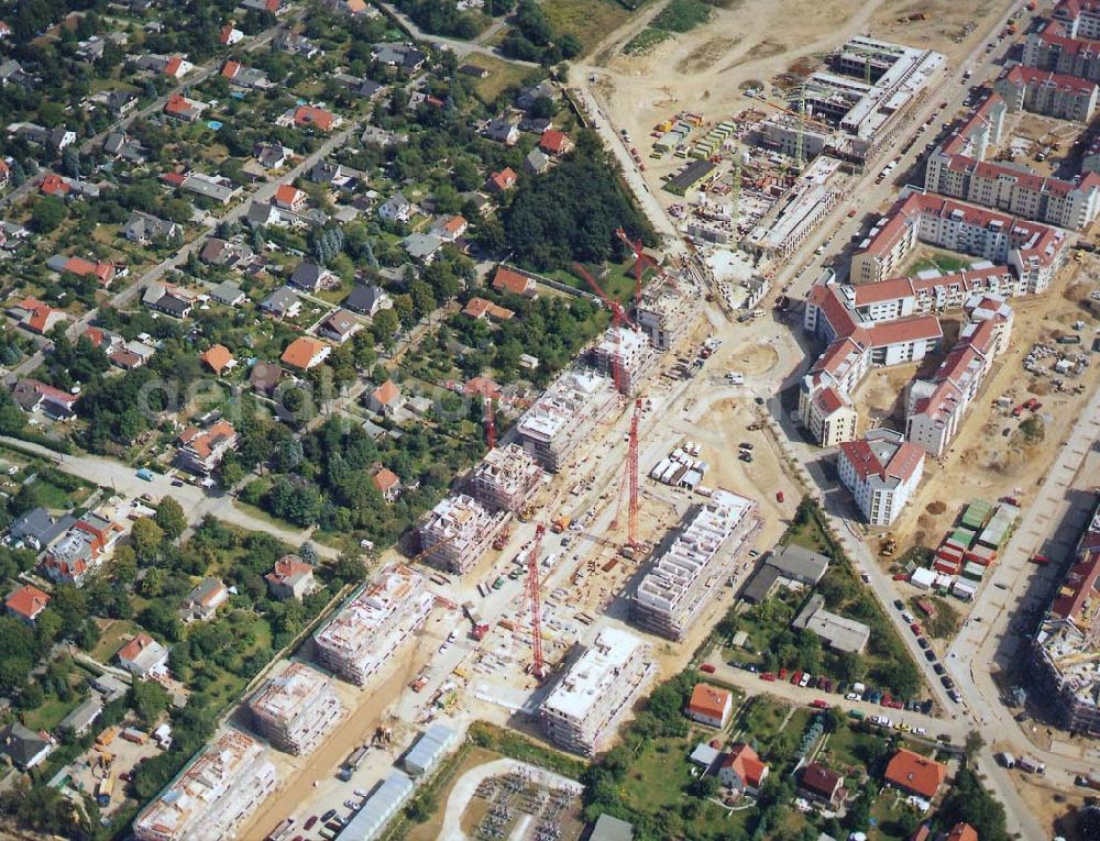 Aerial image Berlin / Karow-Nord - Wohnungsneubau im Wohngebiet Karow-Nord / Abschnitte 1 bis 3.