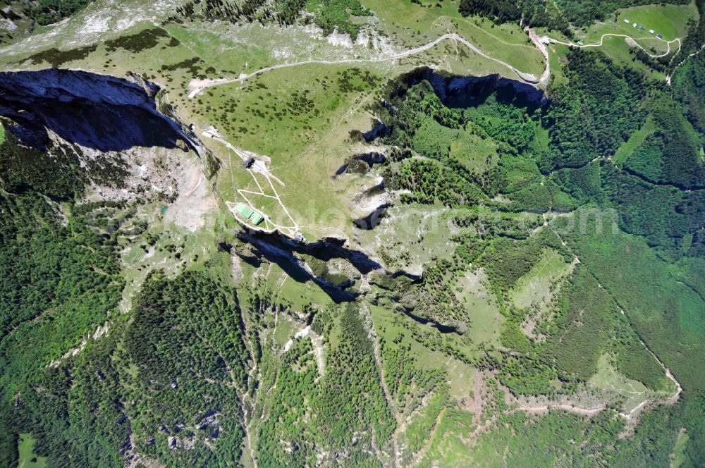 Aerial photograph Fürberg - View of the Wolfberg near the town Fürberg in Salzburg in Austria