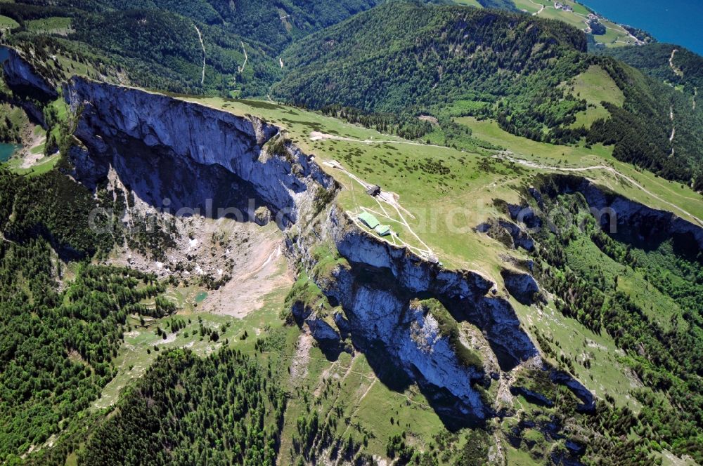 Fürberg from the bird's eye view: View of the Wolfberg near the town Fürberg in Salzburg in Austria