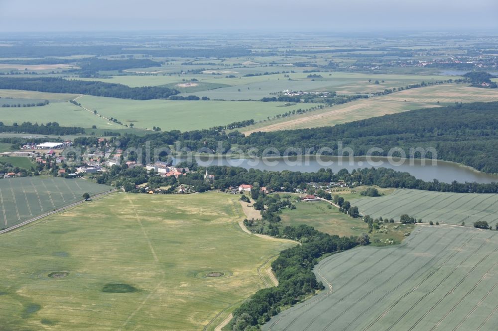 Uckerland from above - Wolfshagen in Uckerland in the state Brandenburg