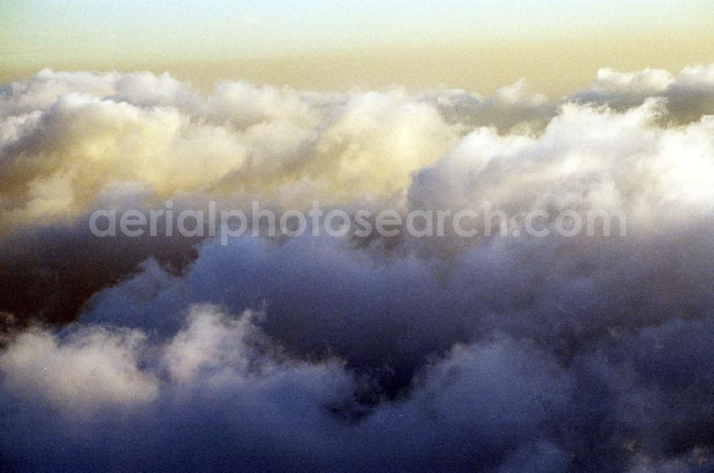 Aerial image Über dem Thüringer Wald - Wolken über dem Thüringer Wald 10.12.02